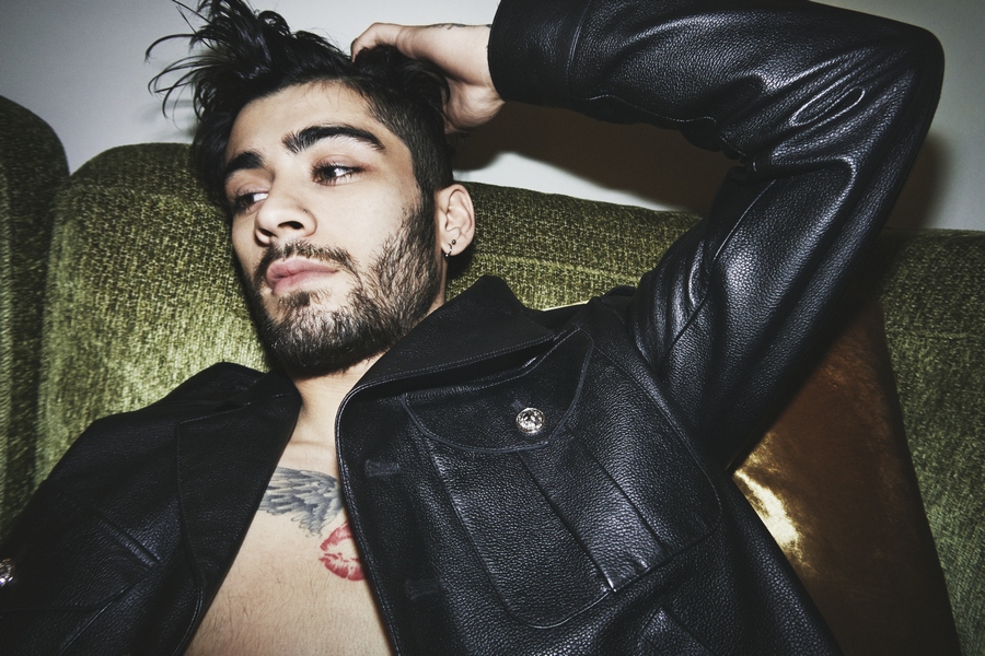 Malik photographed by Gigi Hadid for Versus Versace